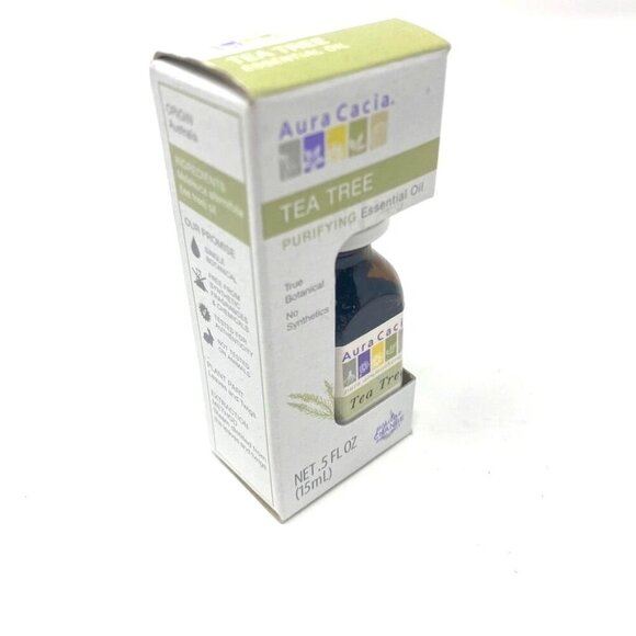 Aura Cacia 100% Pure Essential Oil Tea Tree 0.5 fl oz Purifying Cleansing - Picture 3 of 8